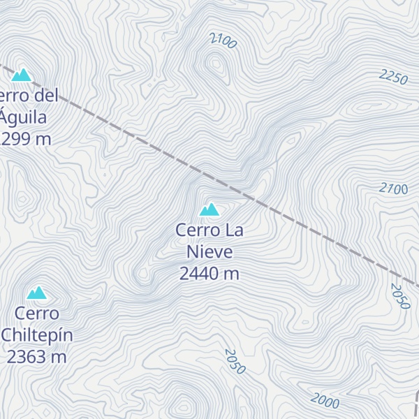 Map of Cerro La Nieve