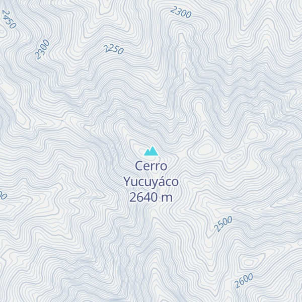 Map of Cerro Yucuyáco