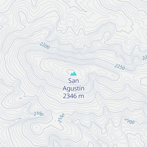 Map of San Agustín
