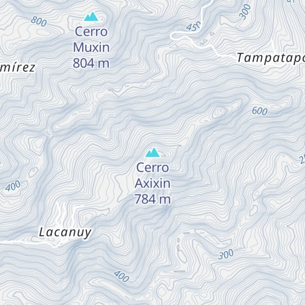 Map of Cerro Axixin