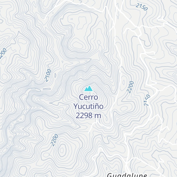 Map of Cerro Yucutiño