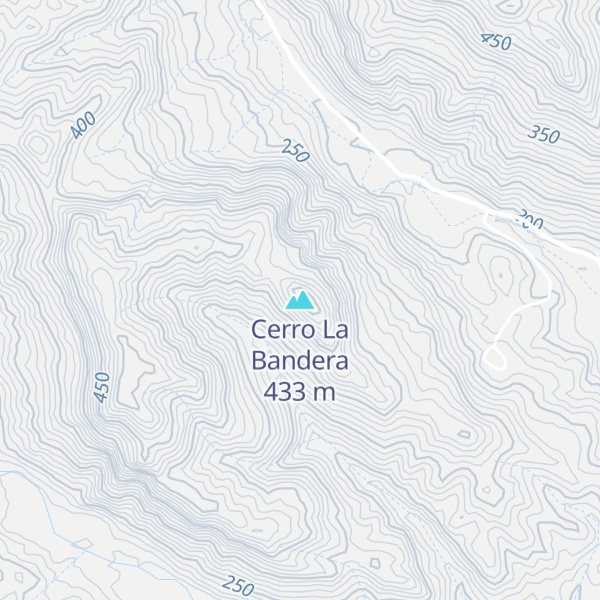 Map of Cerro La Bandera