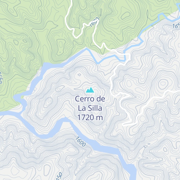 Map of Cerro de La Silla