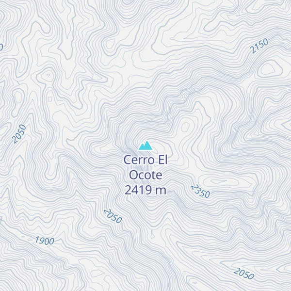 Map of Cerro El Ocote