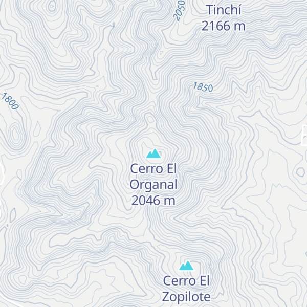 Map of Cerro El Organal
