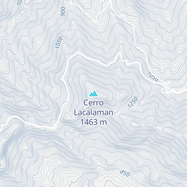Map of Cerro Lacalaman