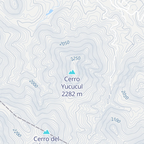 Map of Cerro Yucucul