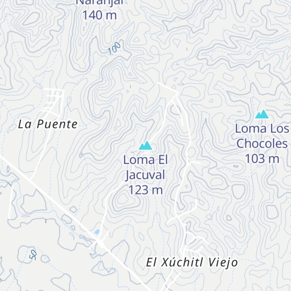 Map of Loma El Jacuval