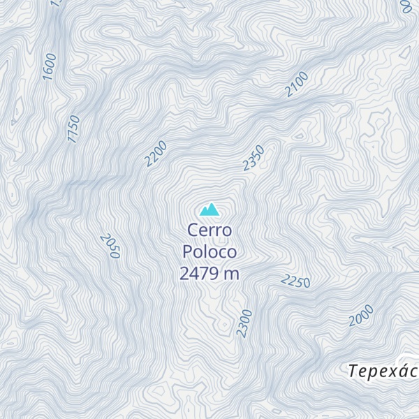 Map of Cerro Poloco