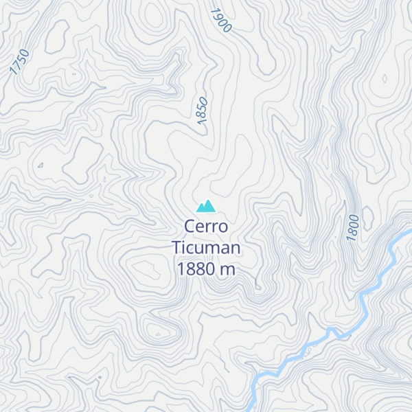 Map of Cerro Ticuman