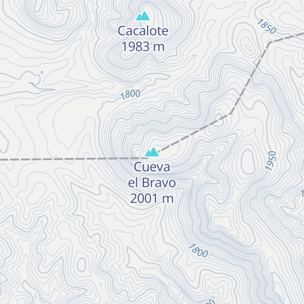 Map of Cueva el Bravo