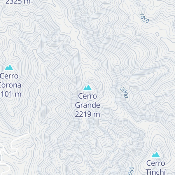 Map of Cerro Grande