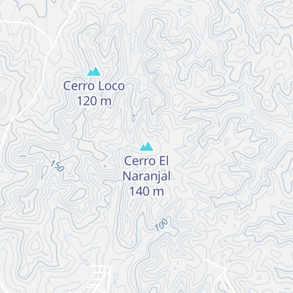 Map of Cerro El Naranjal