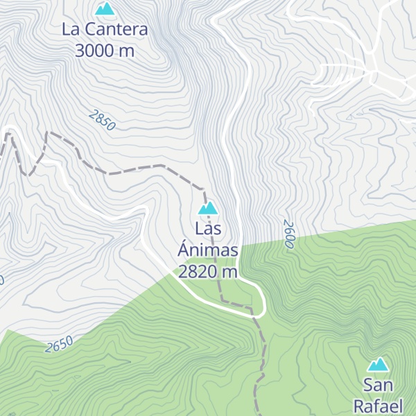 Map of Las Ánimas