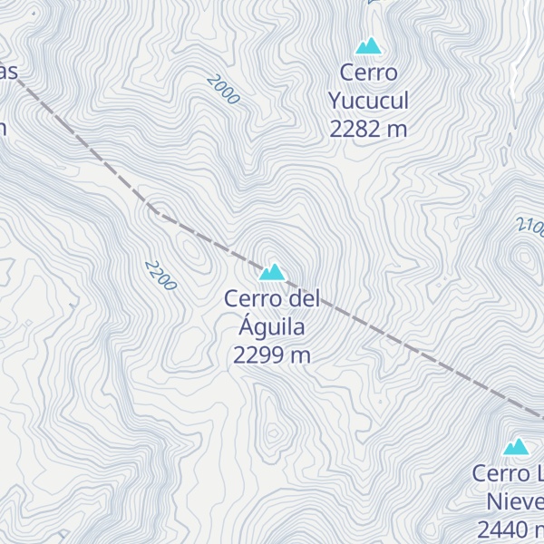Map of Cerro del Águila