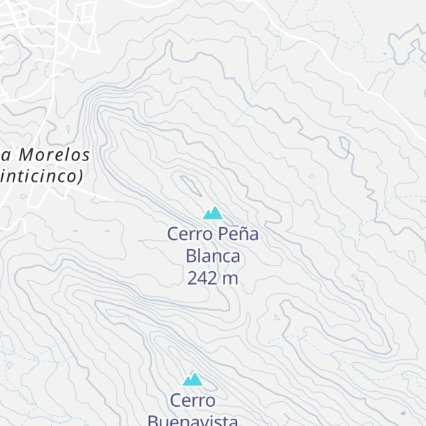 Map of Cerro Peña Blanca