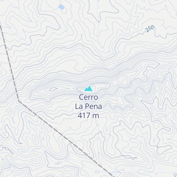 Map of Cerro La Pena