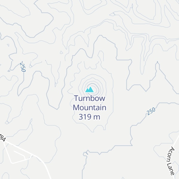 Map of Turnbow Mountain
