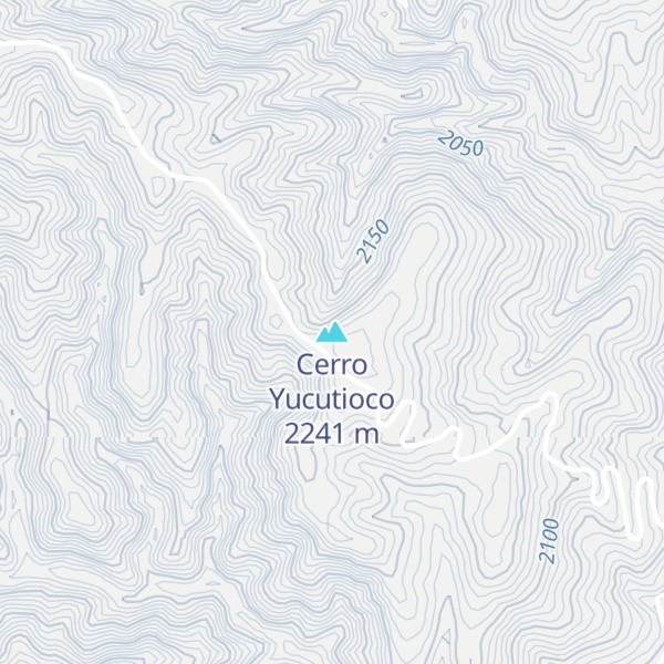 Map of Cerro Yucutioco