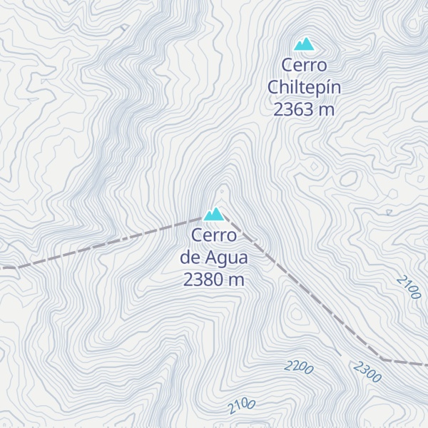 Map of Cerro de Agua