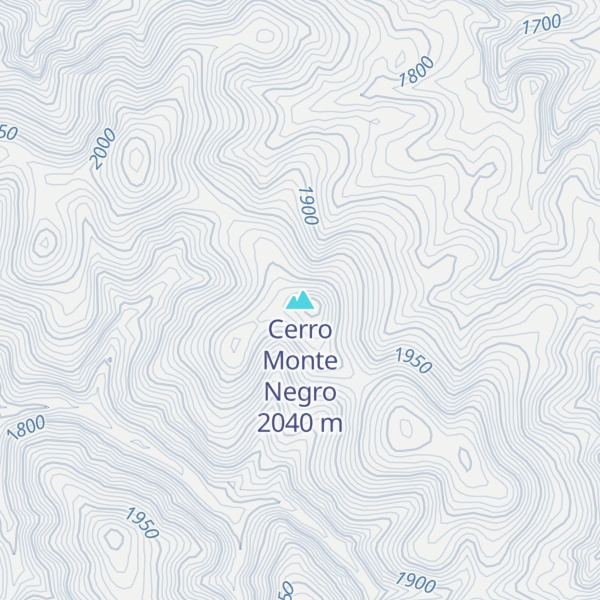 Map of Cerro Monte Negro