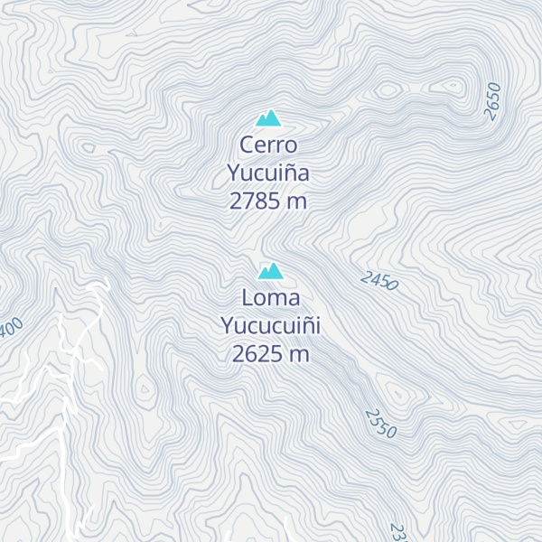 Map of Loma Yucucuiñi