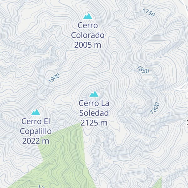 Map of Cerro La Soledad