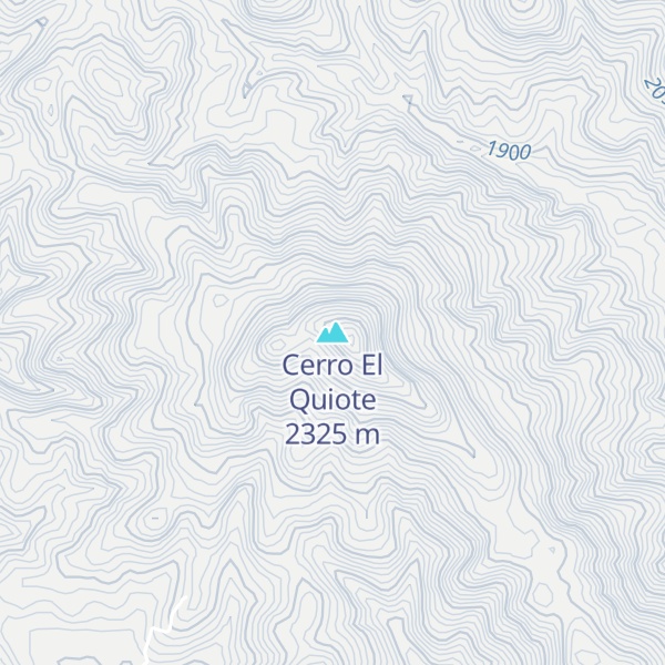 Map of Cerro El Quiote