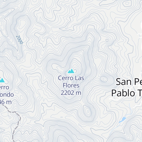 Map of Cerro Las Flores