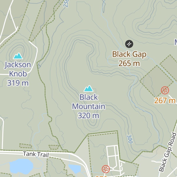 Map of Black Mountain