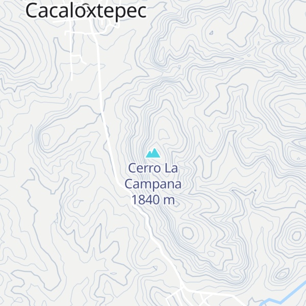 Map of Cerro La Campana