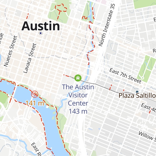 Map of The Austin Visitor Center