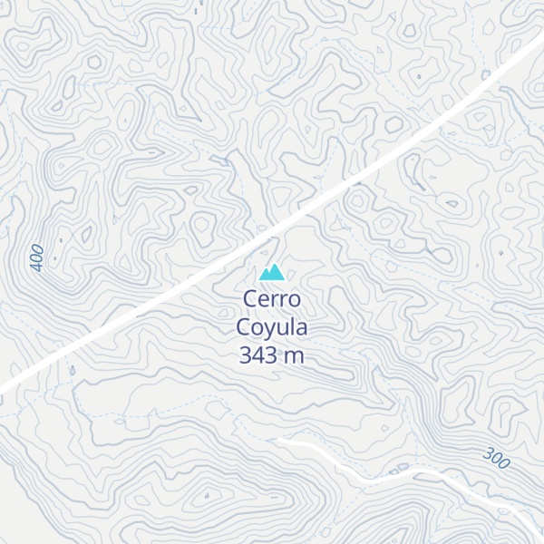Map of Cerro Coyula