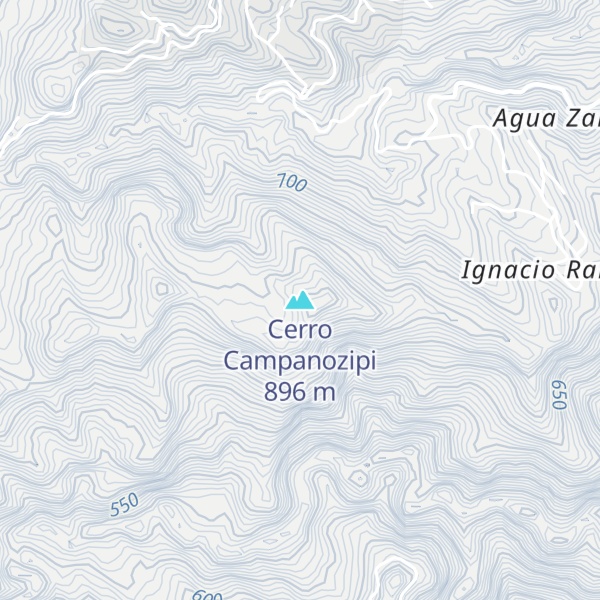 Map of Cerro Campanozipi