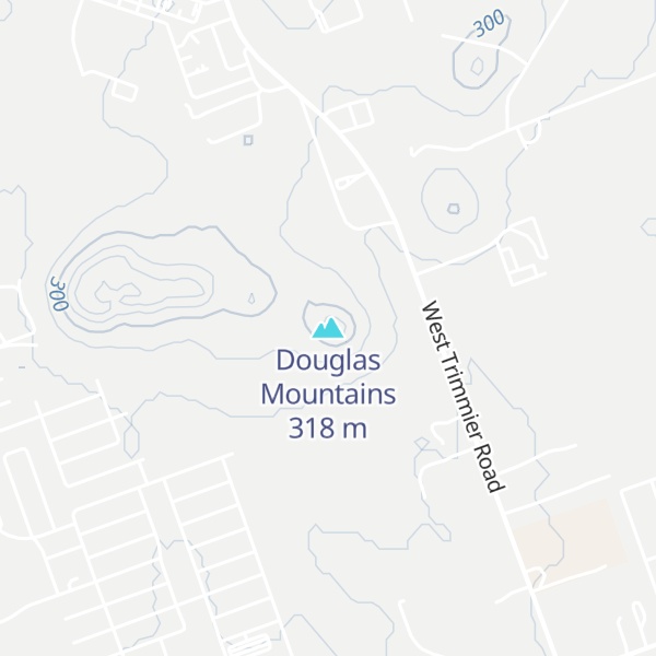 Map of Douglas Mountains