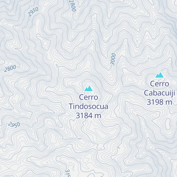 Map of Cerro Tindosocua
