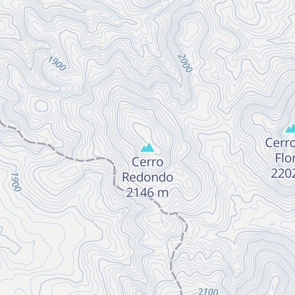 Map of Cerro Redondo