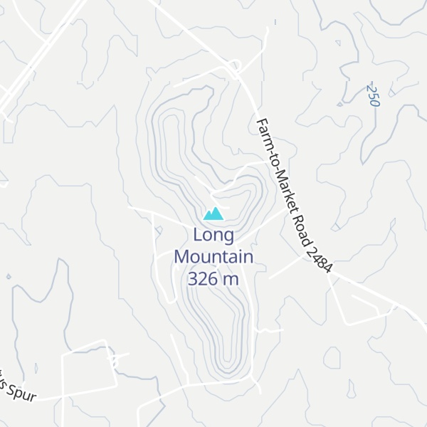 Map of Long Mountain