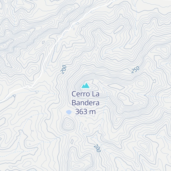 Map of Cerro La Bandera