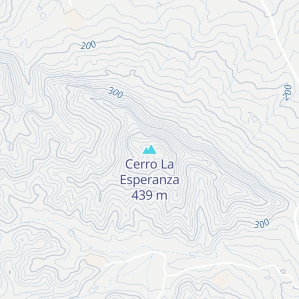 Map of Cerro La Esperanza
