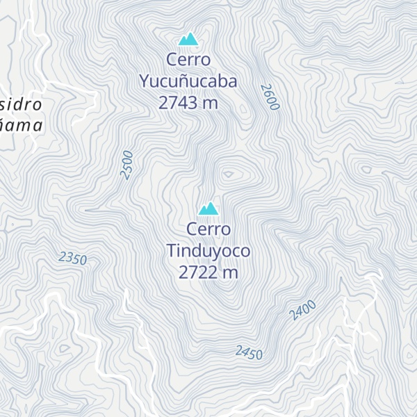 Map of Cerro Tinduyoco