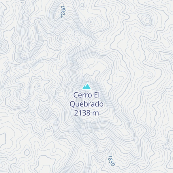 Map of Cerro El Quebrado