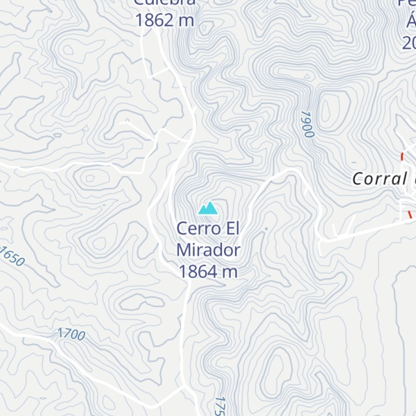 Map of Cerro El Mirador