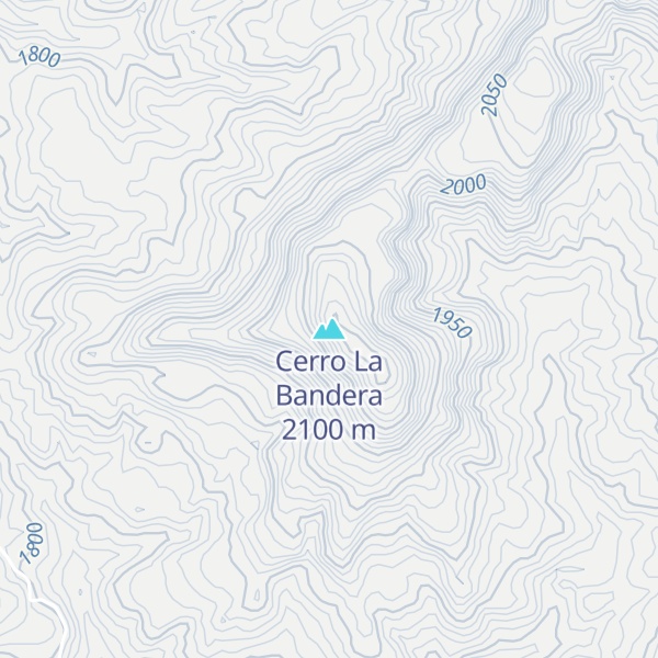 Map of Cerro La Bandera