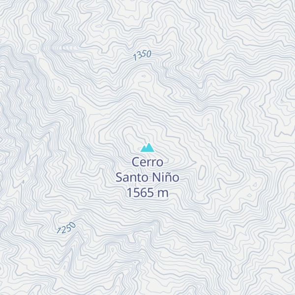 Map of Cerro Santo Niño