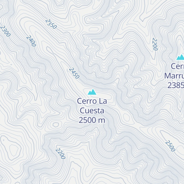 Map of Cerro La Cuesta