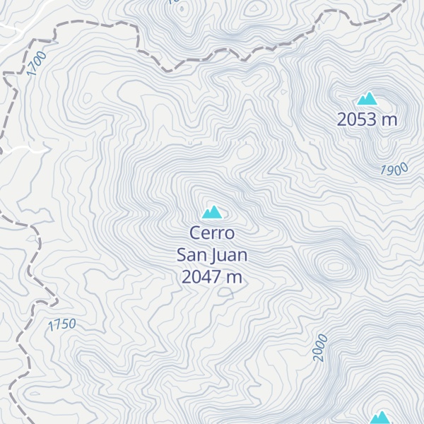 Map of Cerro San Juan