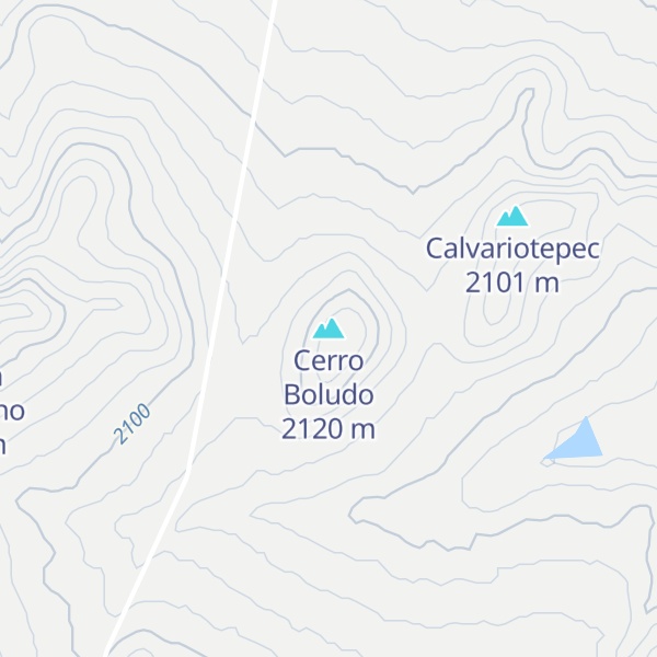 Map of Cerro Boludo