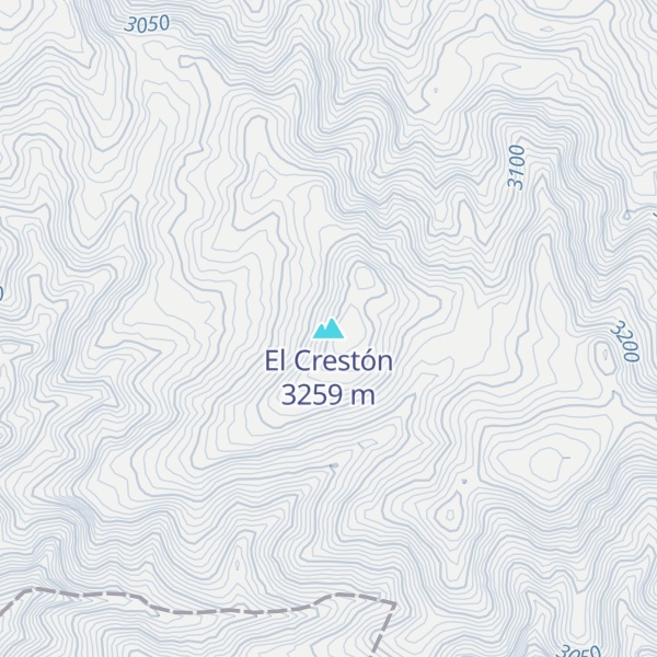 Map of El Crestón