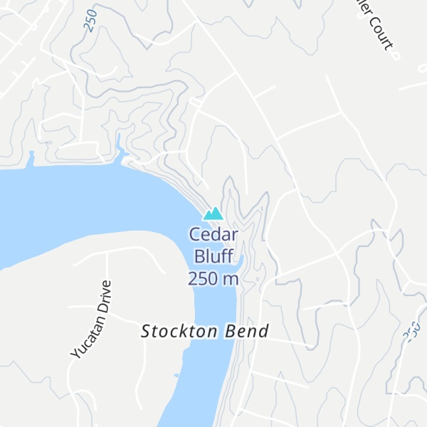 Map of Cedar Bluff